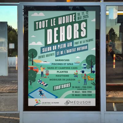 Affiche salon Tout le monde dehors à la Palmyre 17